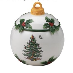 Vintage Spode Candy Dish Holiday Figural Ornament Christmas